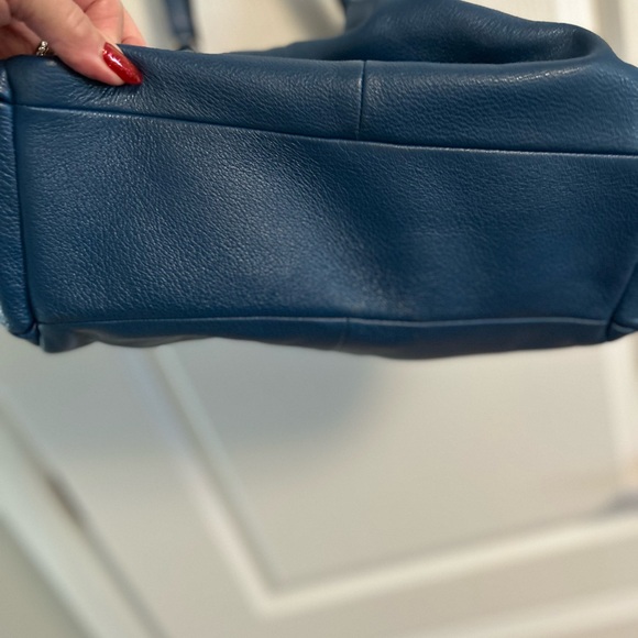 Coach Blue Leather Shoulder Bag - Picture 5 of 14